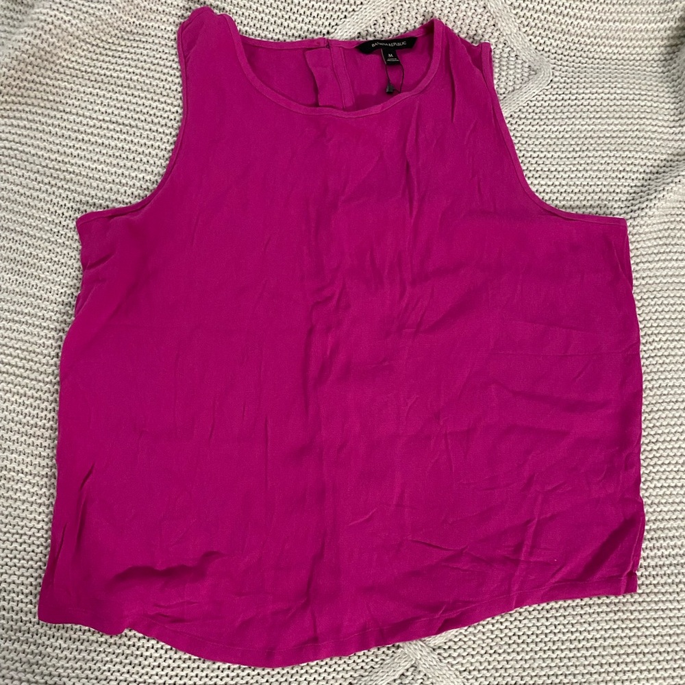 Banana Republic Pink Sleeveless Top